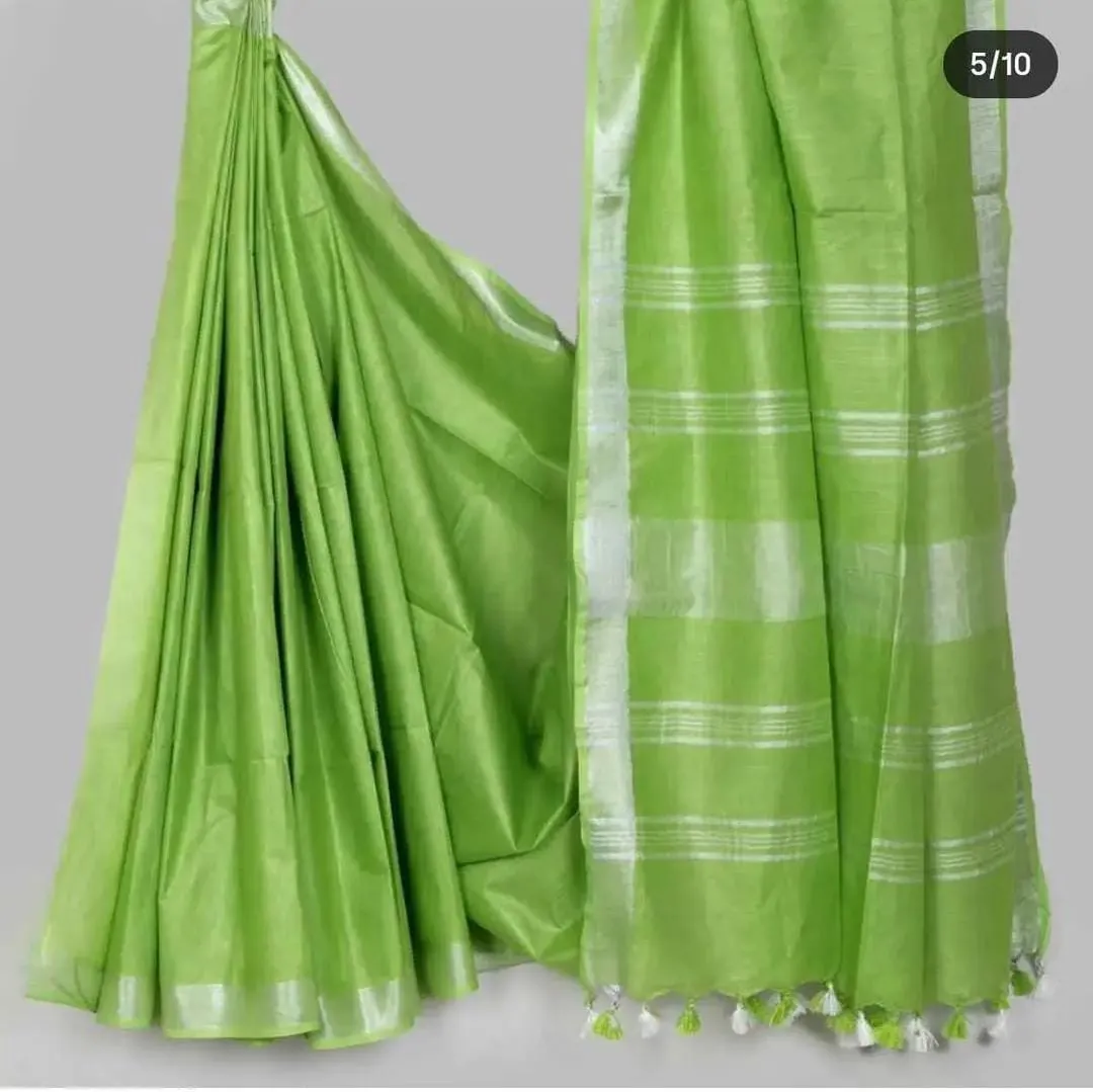 Linen Cotton Saree