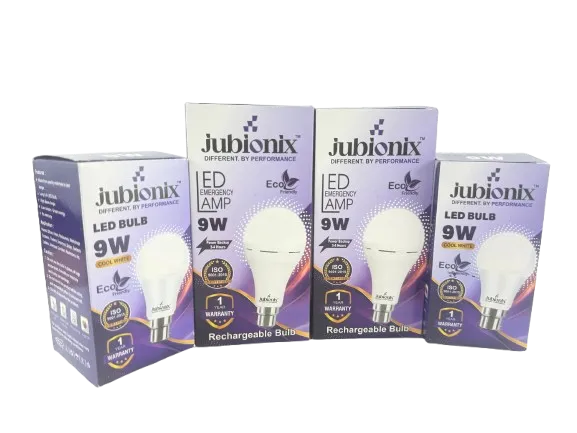 Jubionix rechargeable LED bulb retail pack