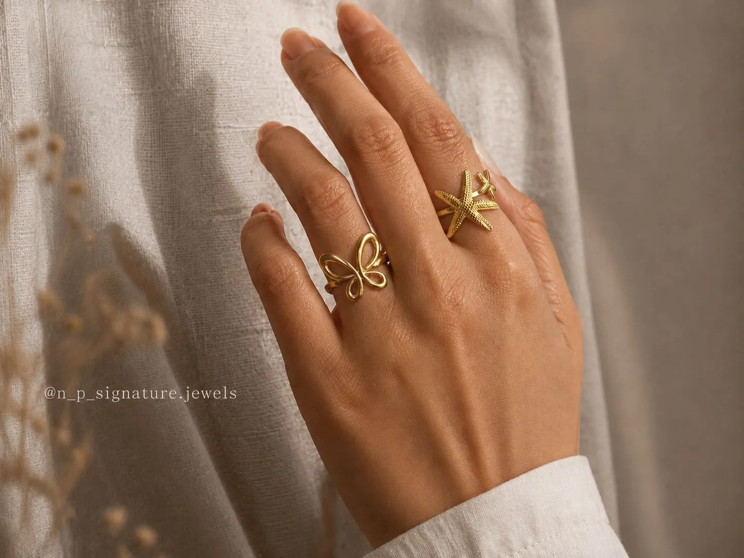 Golden Tide Duo Ring