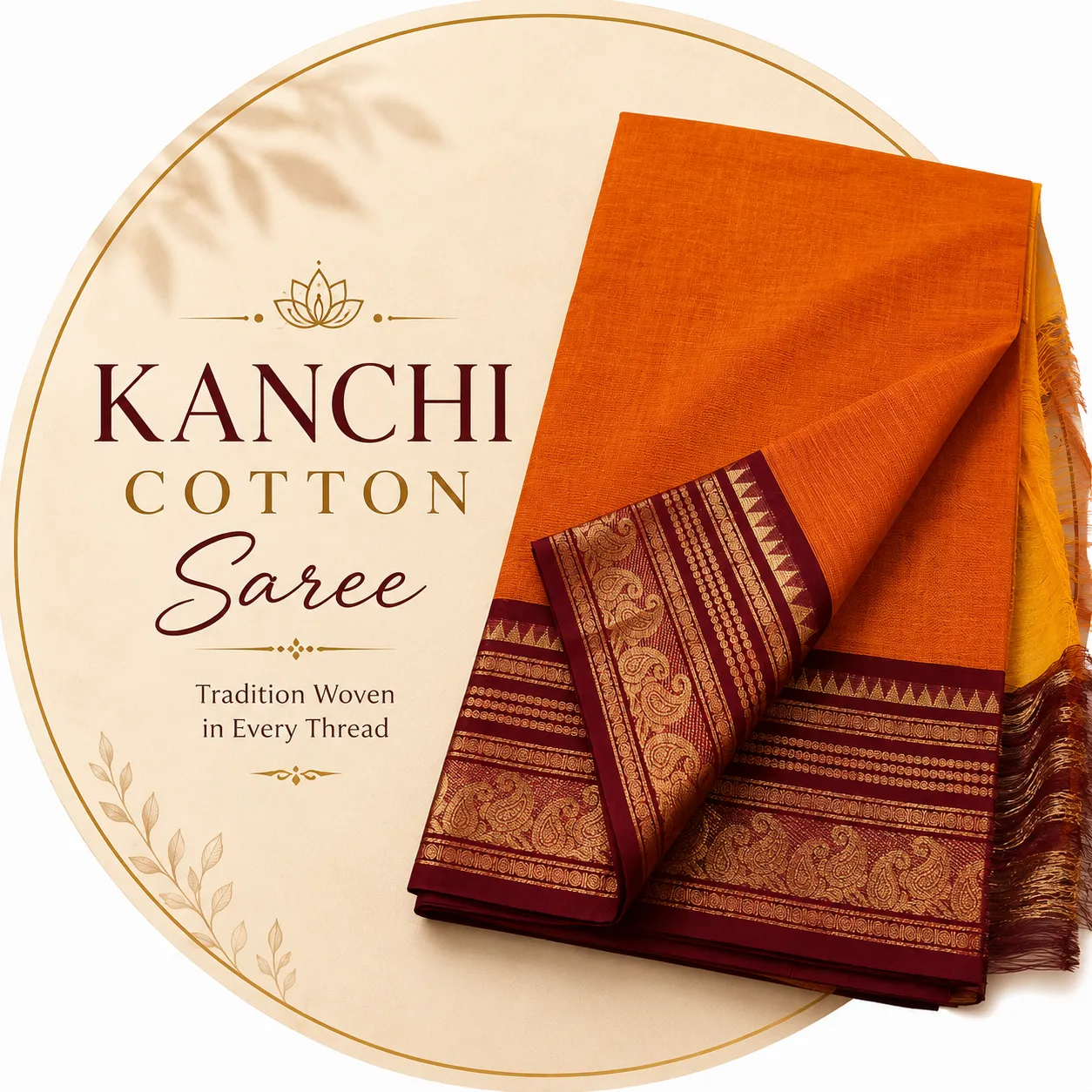 Kanchi cotton saree