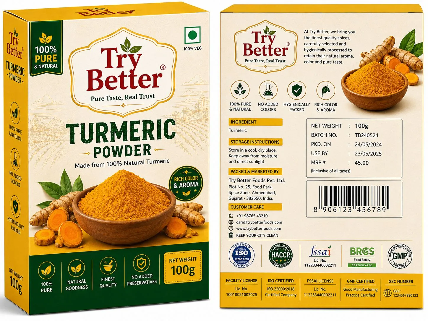 Try Better Turmeric Powder