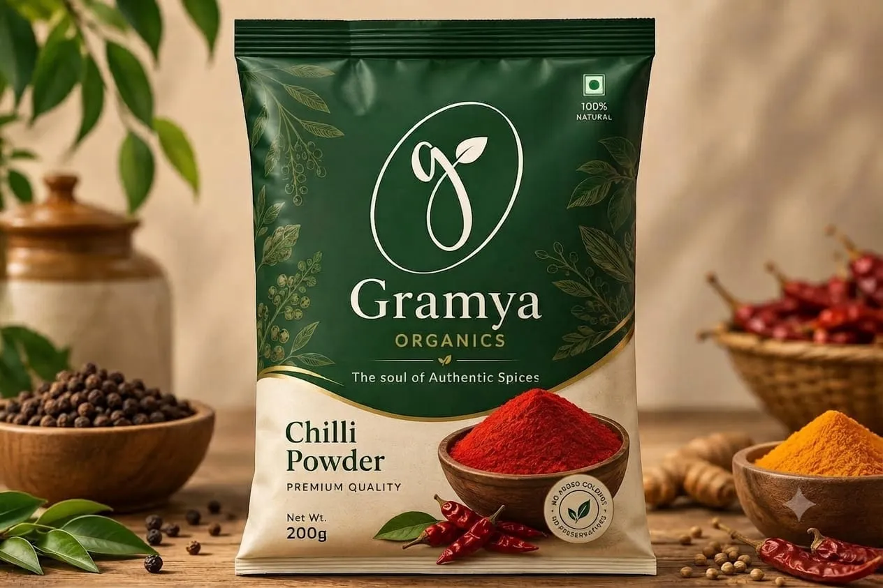 Gramya Organics Chilli Powder 200g pouch