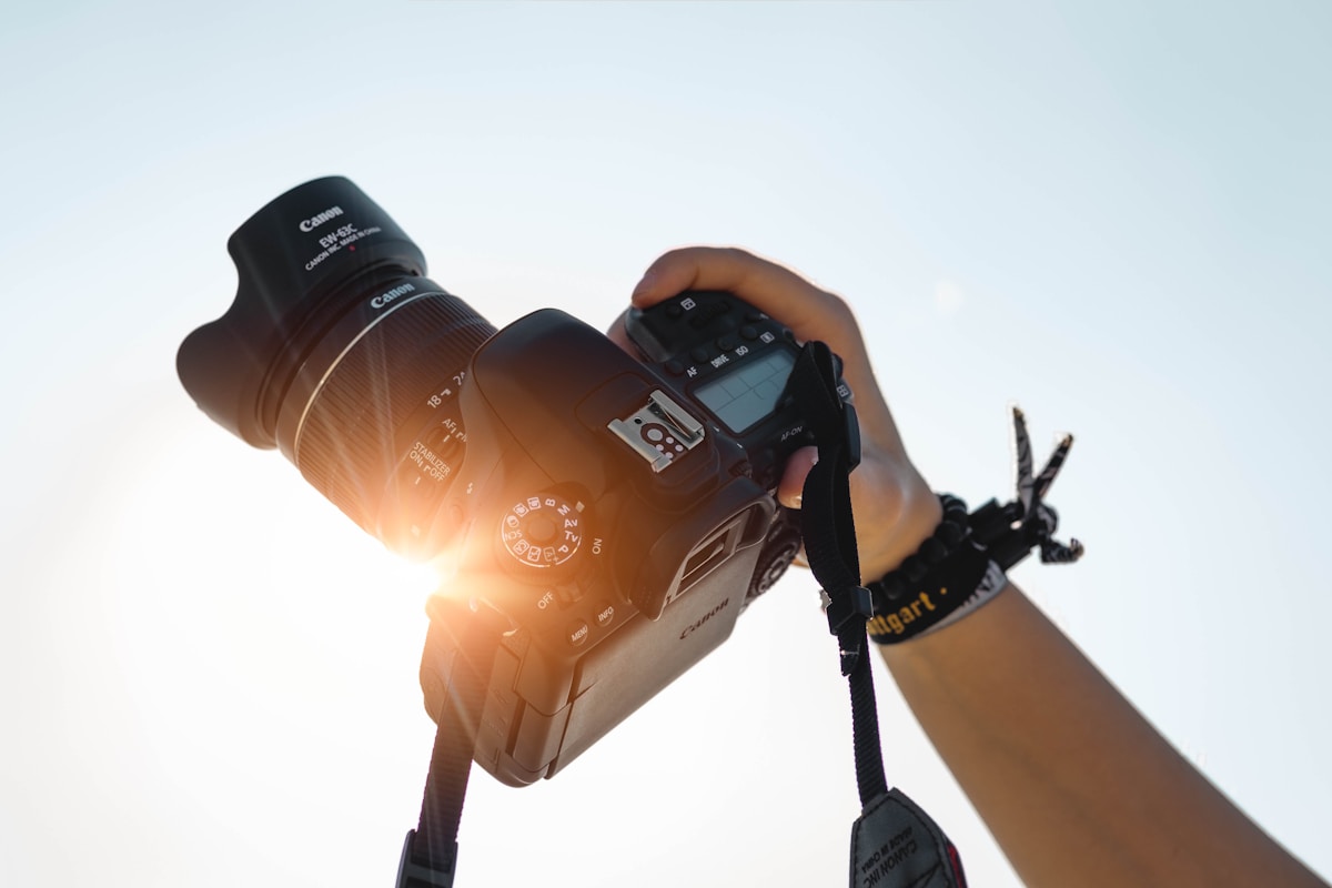Photographer with camera