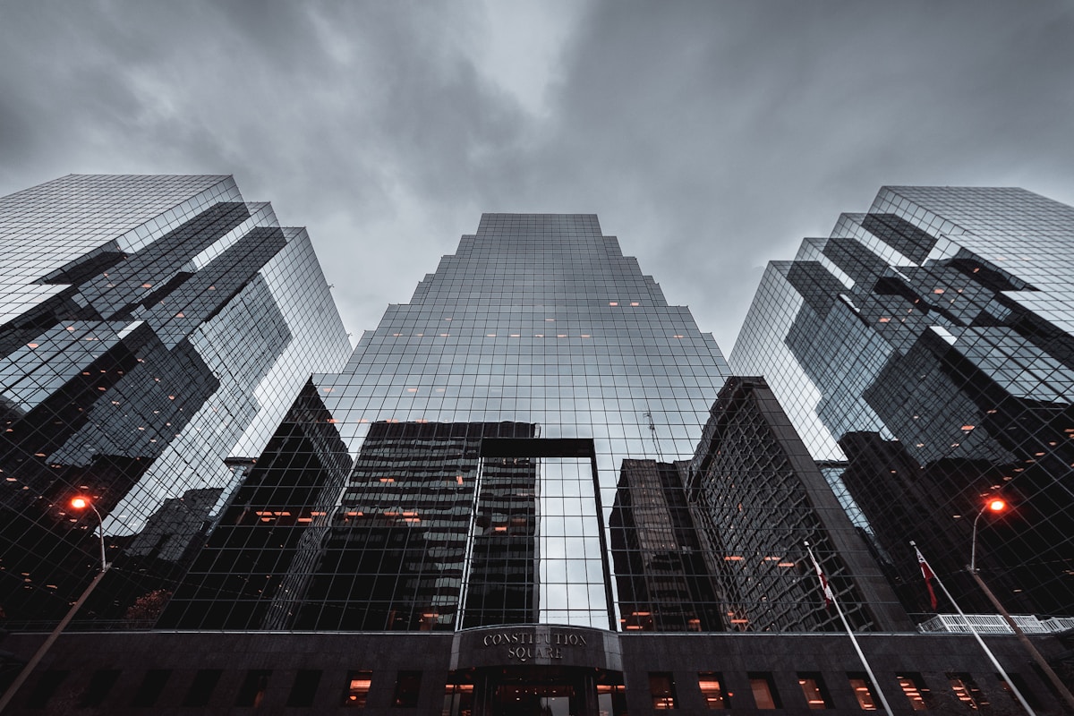 Modern architecture in black and white